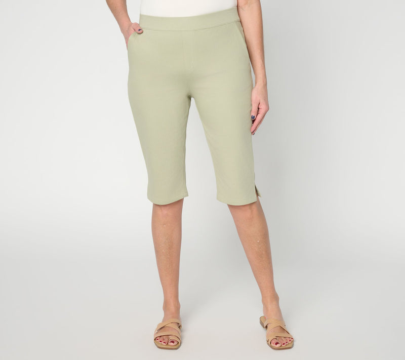 Denim & Co. Petite Comfy Knit Air Slim Leg — View 11