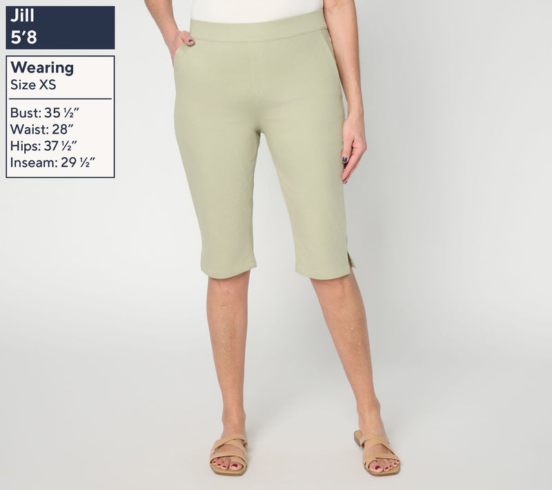 Denim & Co. Petite Comfy Knit Air Slim Leg — View 6