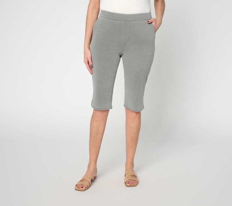Denim & Co. Petite Comfy Knit Air Slim Leg — View 12