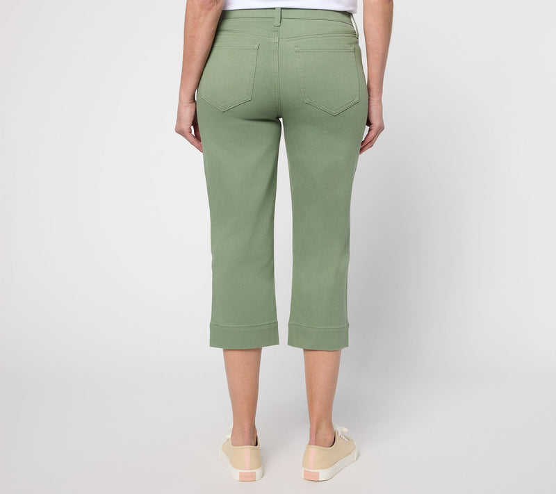 NYDJ Marilyn Tall Straight Leg Capri Jeans in Cool Embrace — View 4