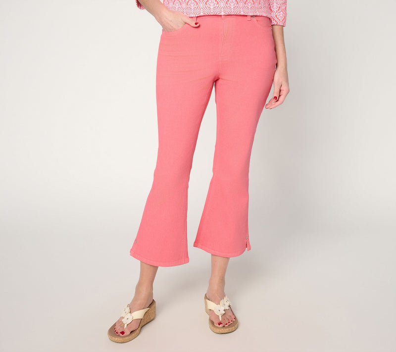 Denim & Co. Regular Classic Stretch Baby Boot Crop Pants — Main view