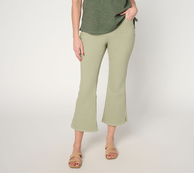 Denim & Co. Regular Classic Stretch Baby Boot Crop Pants — View 13