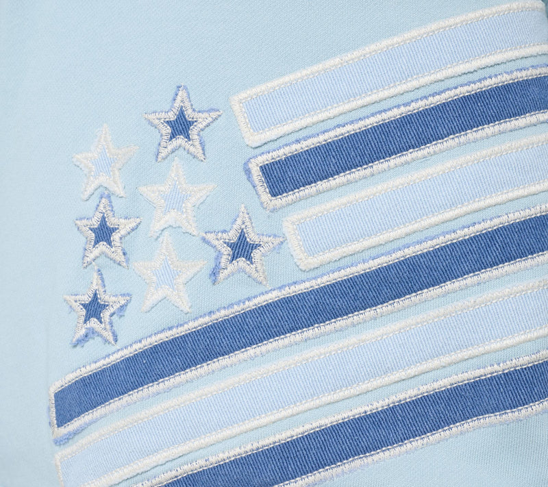 Driftwood Jeans Teddy Crew Neck Pullover - Patriotic Patch — View 6