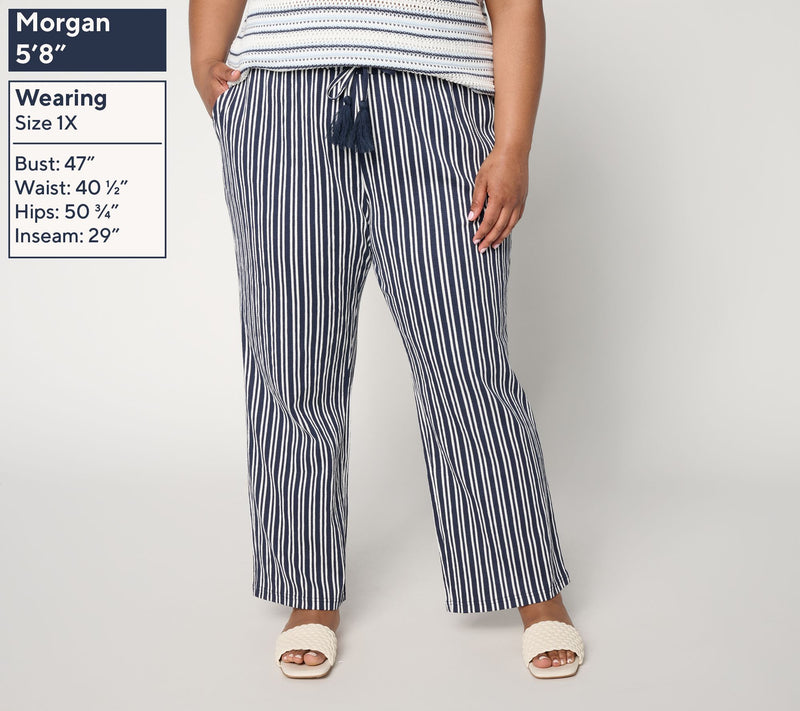 Belle by Kim Gravel Tall Packabelle Slay the Vacay Straight Pants — View 4