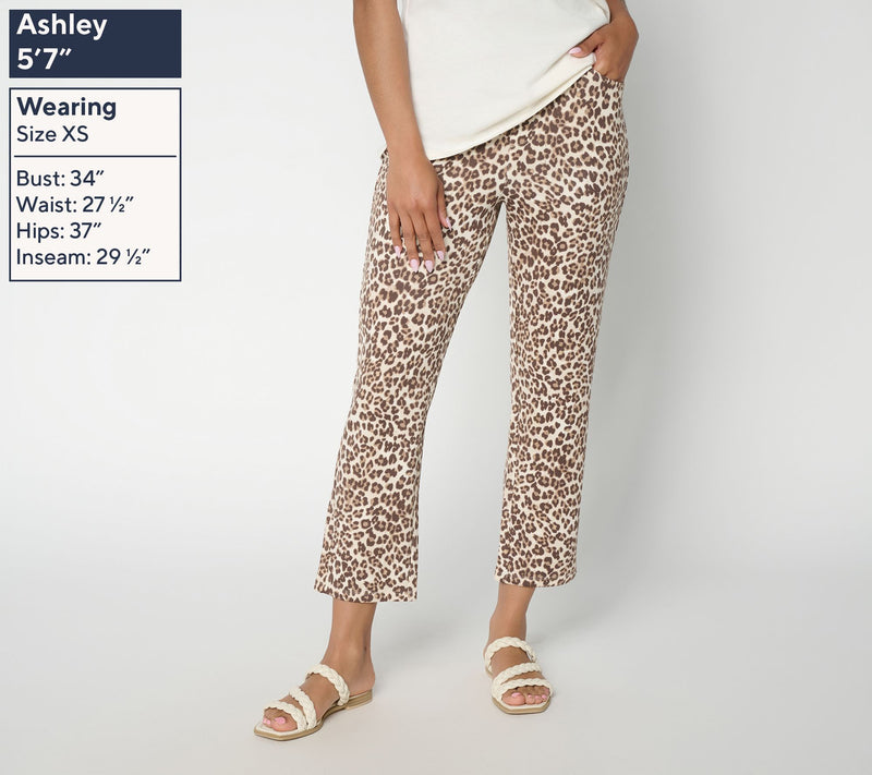 Belle by Kim Gravel Regular ScubaLuxe 5 Pocket Crop Pant — View 3