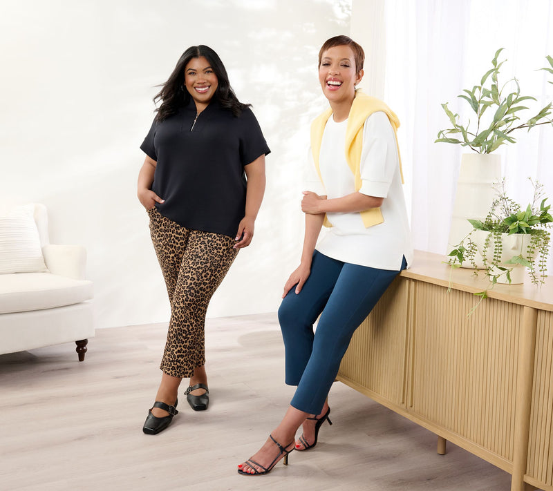 Belle by Kim Gravel Tall ScubaLuxe 5 Pocket Crop Pants — View 8