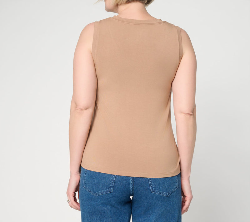 Me by Jennie Garth EcoVero Knit Tank Top — View 4