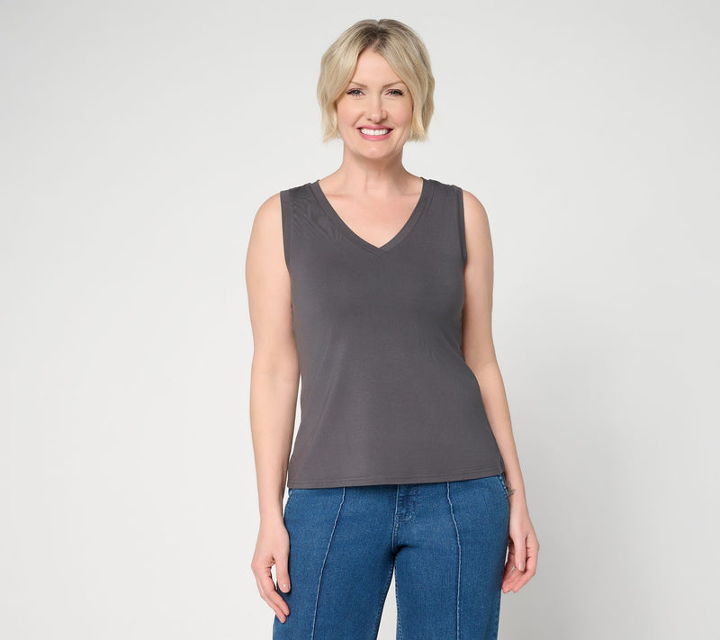 Me by Jennie Garth EcoVero Knit Tank Top — View 14