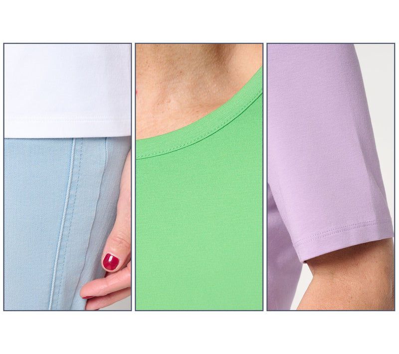 Denim & Co. Essentials Favorite Jersey 3-Pack Elbow Sleeve Tops — View 6