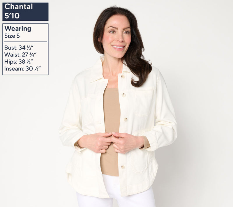 Liverpool Los Angeles Weekender Shirt Jacket - Swiss Cream — View 4