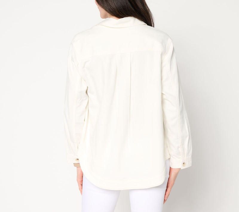 Liverpool Los Angeles Weekender Shirt Jacket - Swiss Cream — View 5