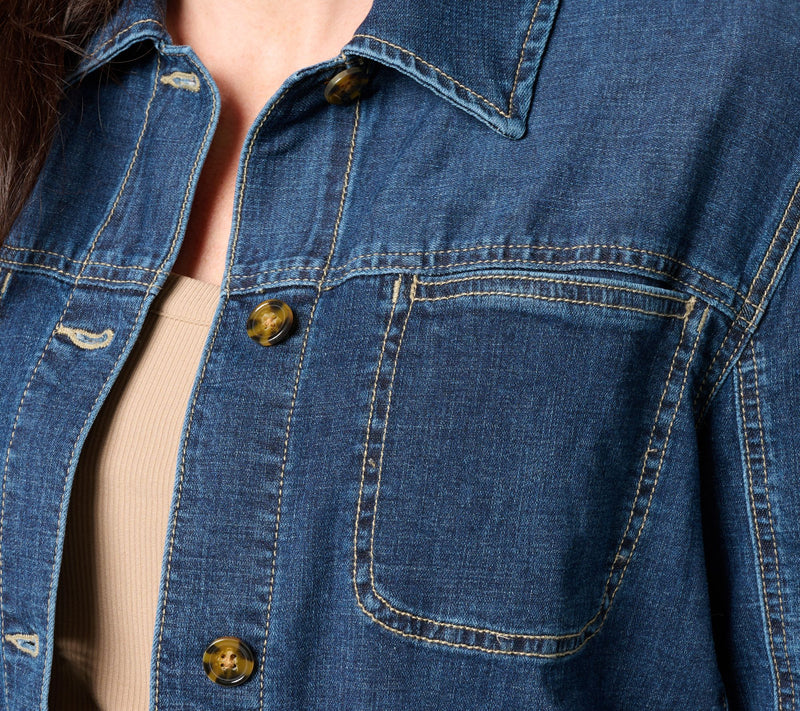 Liverpool Los Angeles Weekender Shirt Jacket - Cooper Beach — View 9