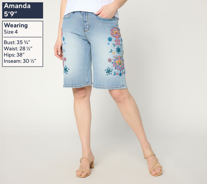 Driftwood Jeans 12" Inseam Heather Shorts - Orangina — View 2