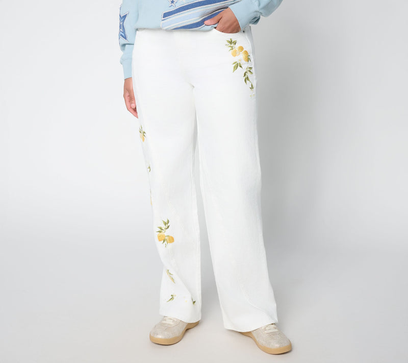 Driftwood Jeans IRA Straight Leg Jeans - Limoncello — View 8
