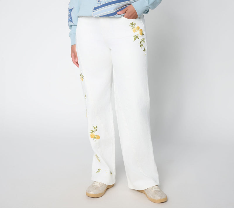 Driftwood Jeans IRA Straight Leg Jeans - Limoncello — Main view