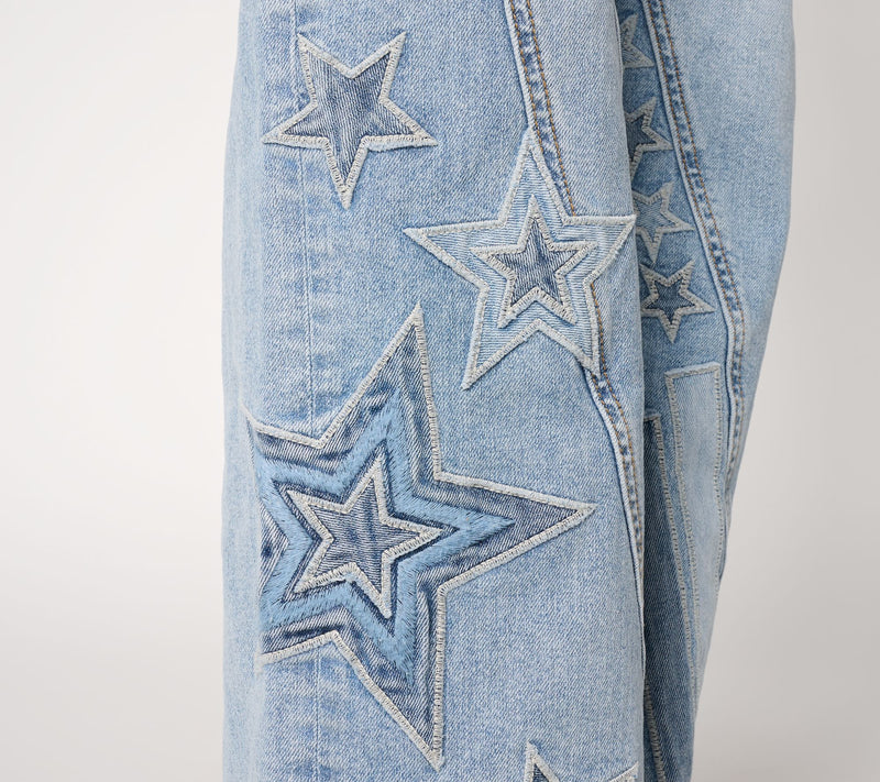 Driftwood Jeans IRA Straight Leg Jeans - Patriotic Patch — View 6