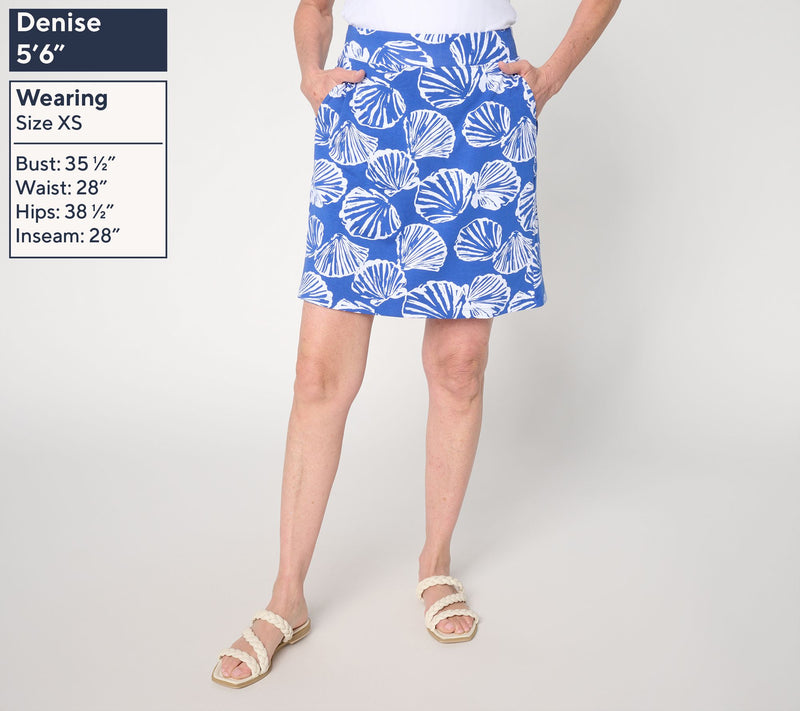 Denim & Co. Beach Jersey Regular Pull-On Skort with Pockets — View 11