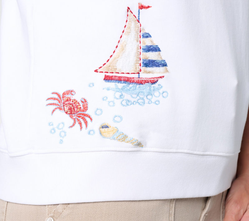 Driftwood Jeans Short Sleeve Henley Top - Going Coastal — View 7