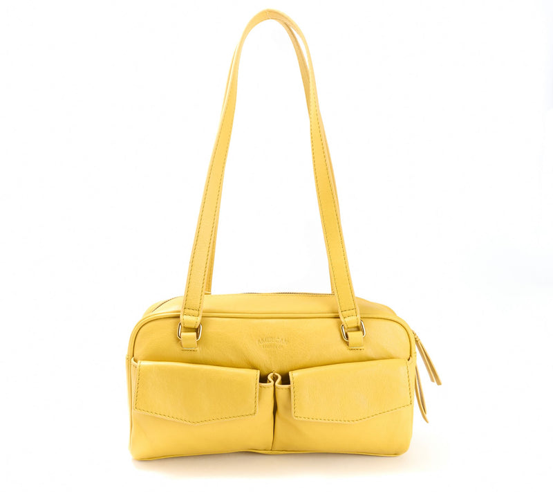 American Leather Co. Aspen Multi Pocket Leather Shoulder Bag — View 11