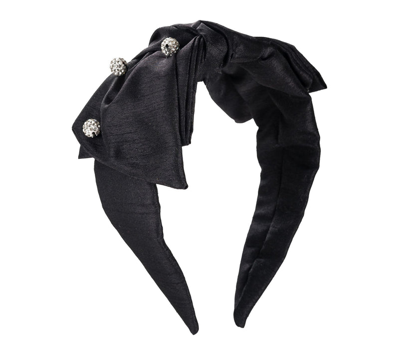 Violet and Brooks Brynn Pave Dot Bow Headband — View 5