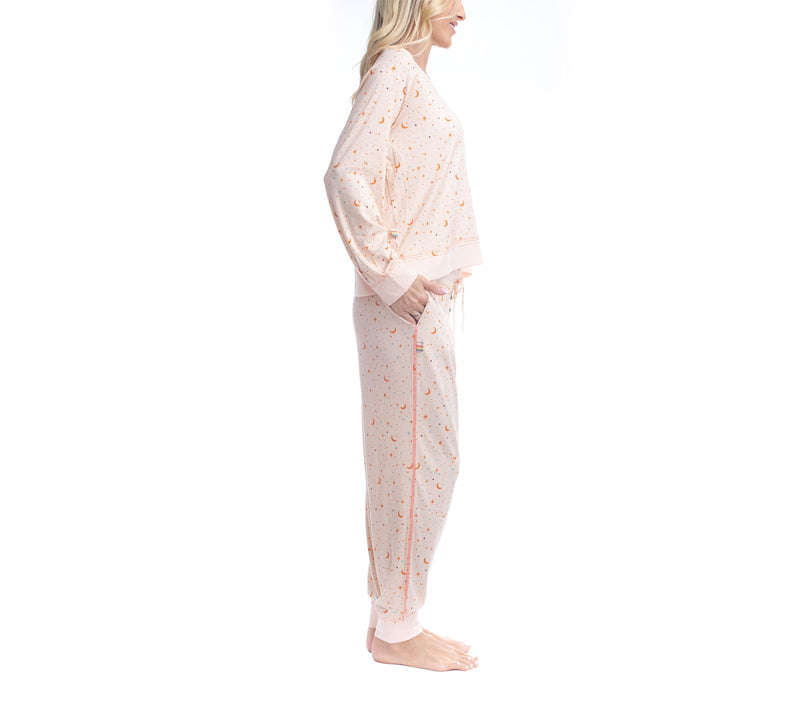 Ocean Pacific Sandy Sundown Long Sleeve PJ Set — View 3