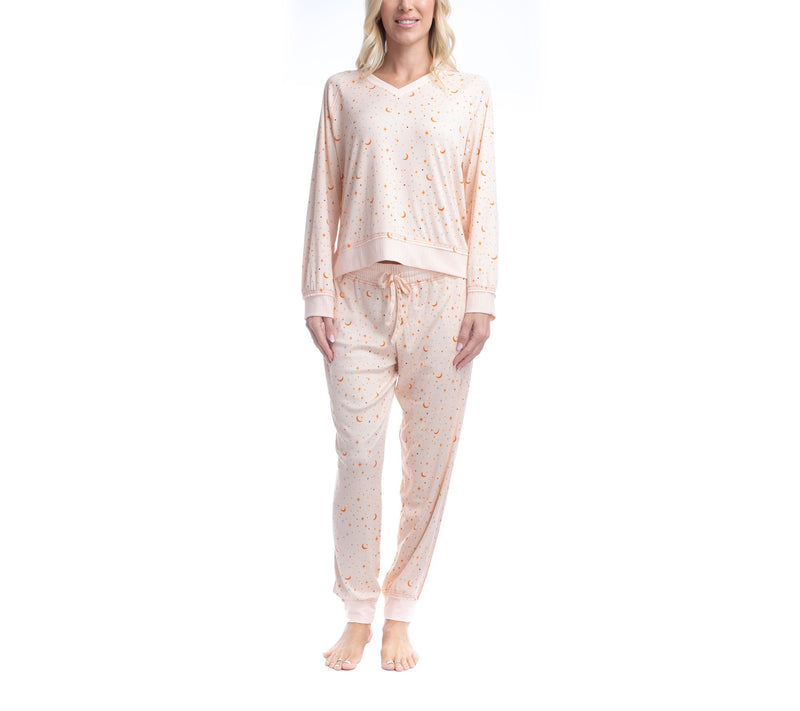 Ocean Pacific Sandy Sundown Long Sleeve PJ Set — View 7