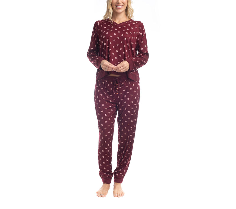 Ocean Pacific Sandy Sundown Long Sleeve PJ Set — View 8