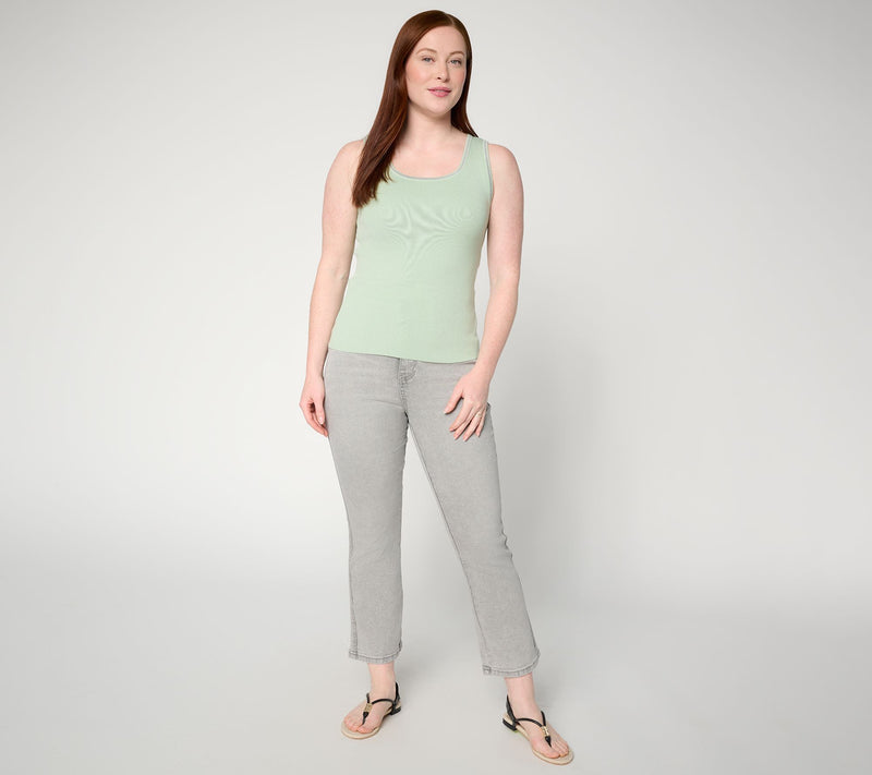 RM Studio x Rebecca Minkoff Compact Knit Luxe Tank with Trim — View 4