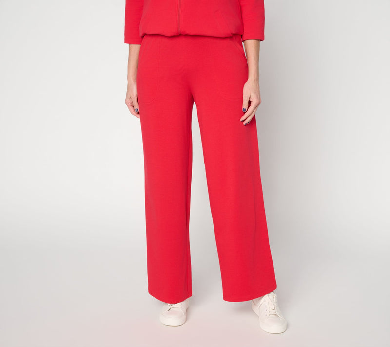 Denim & Co. Beach Jersey Tall Print or Solid Wide Leg Pants — View 15