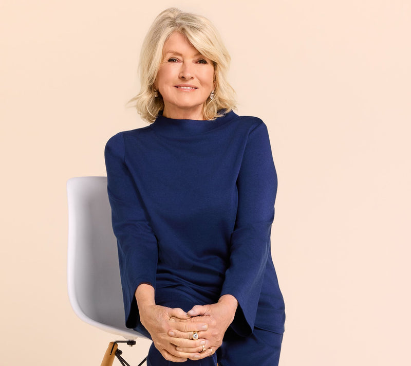 Martha Stewart Signature Petite Skylands Knit Bracelet Sleeve Top — View 9