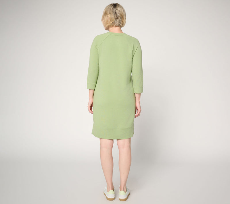 AnyBody Tall Cozy Knit French Terry Sneaker Dress — View 10
