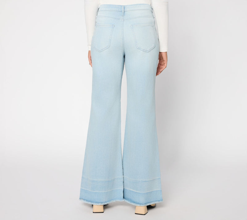 NYDJ Mia Palazzo Wide Leg Jeans with Released Hem — View 3