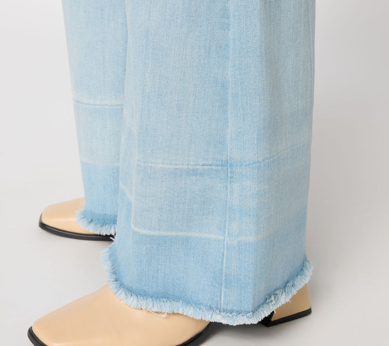 NYDJ Mia Palazzo Wide Leg Jeans with Released Hem — View 5