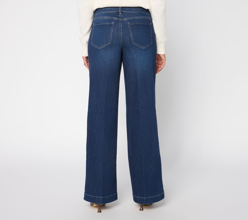 NYDJ Teresa Wide Leg Jeans with 1 1/2" Hem — View 3