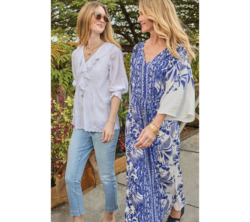 Dennis Basso Regular Printed Kaftan Dress — View 7