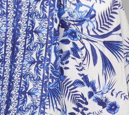 Dennis Basso Regular Printed Kaftan Dress — View 10
