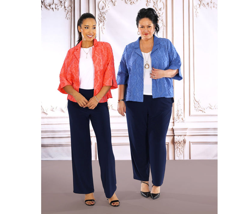 Dennis Basso Regular Italia Knit Wide Leg Pant — View 7