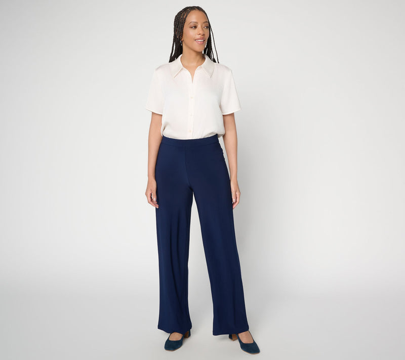 Dennis Basso Regular Italia Knit Wide Leg Pant — View 5