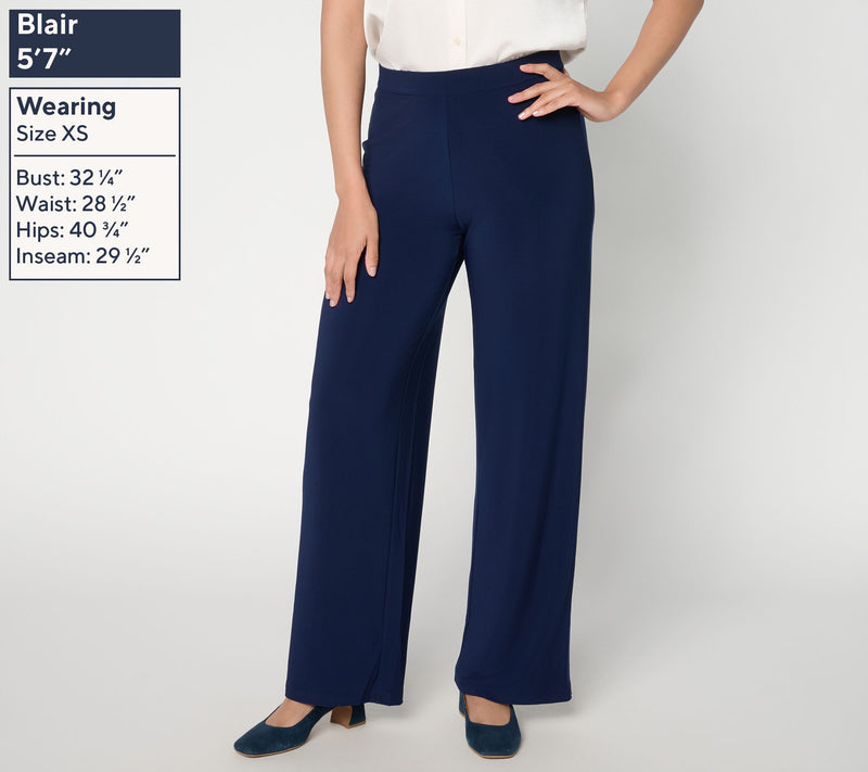 Dennis Basso Petite Italia Knit Wide Leg Pant — View 3