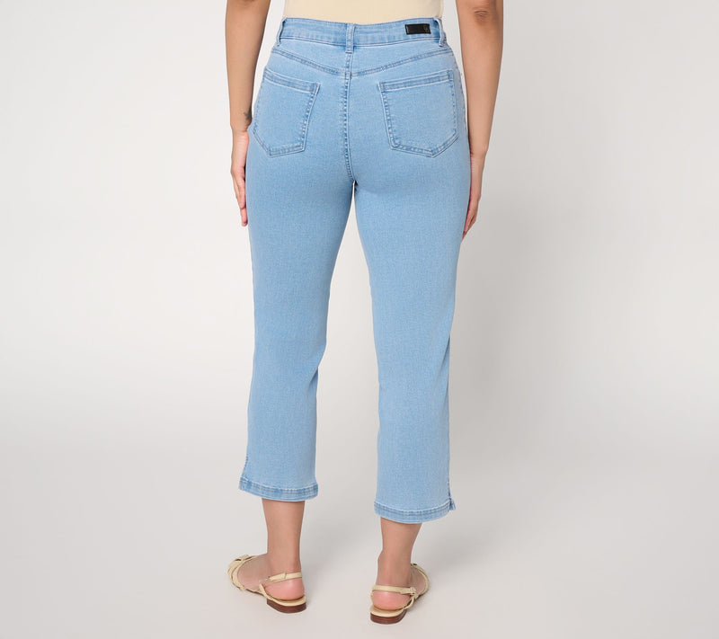 Dennis Basso Regular Riviera Stretch Crop Jean — View 4
