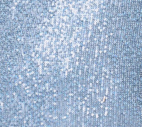 Dennis Basso Mesh Lined V-Neck Sequin Tee — View 10