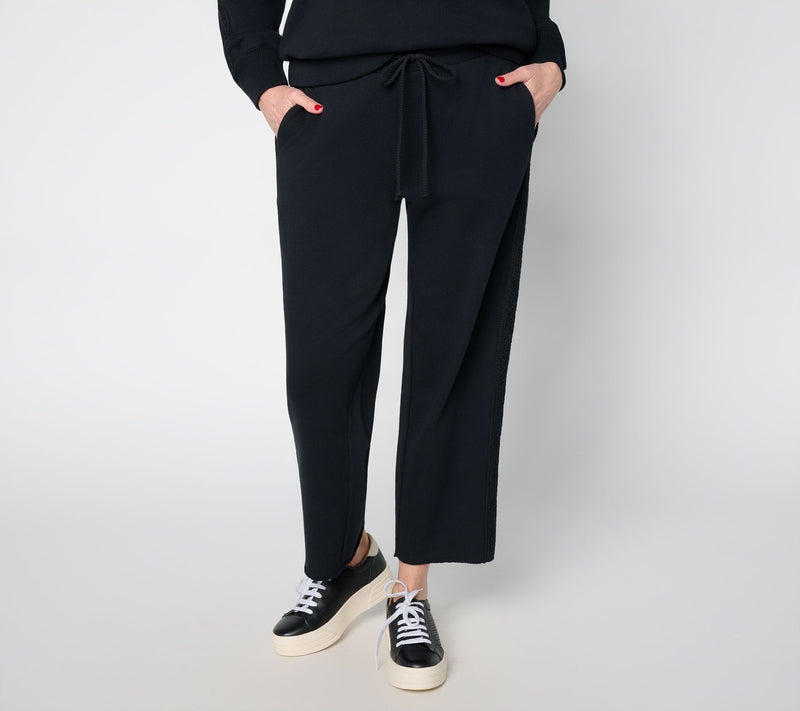 Peace Love World Boheme Petite Cropped Pants with Crochet Trim — View 13