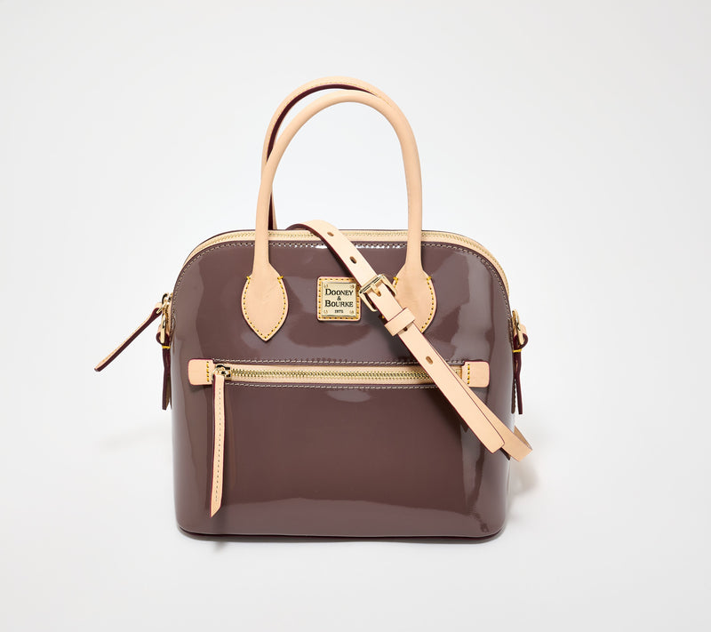 Dooney & Bourke Domed Patent Satchel — View 12