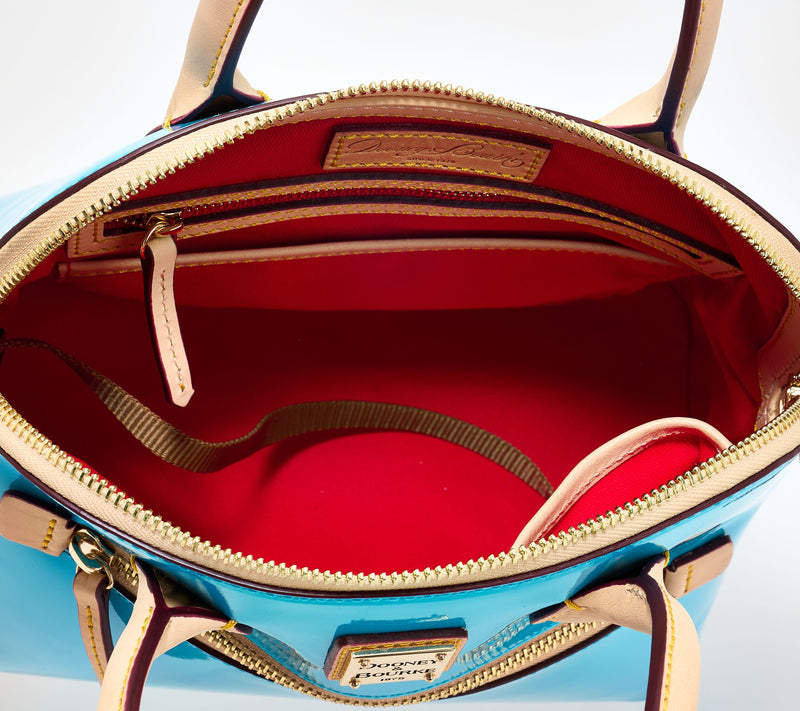 Dooney & Bourke Domed Patent Satchel — View 4