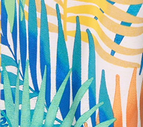 Attitudes by Renee Tall Printed Como Jersey Wide Leg Cabana Pant — View 8