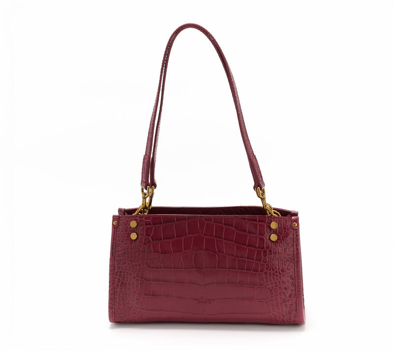 "As Is" American Leather Co. LenoxTripleEntr Croco Shoulder — Main view
