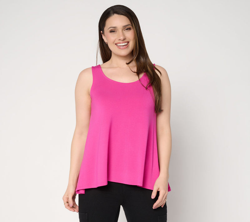 Attitudes by Renee Knit High-Low Sleeveless Top — Main view