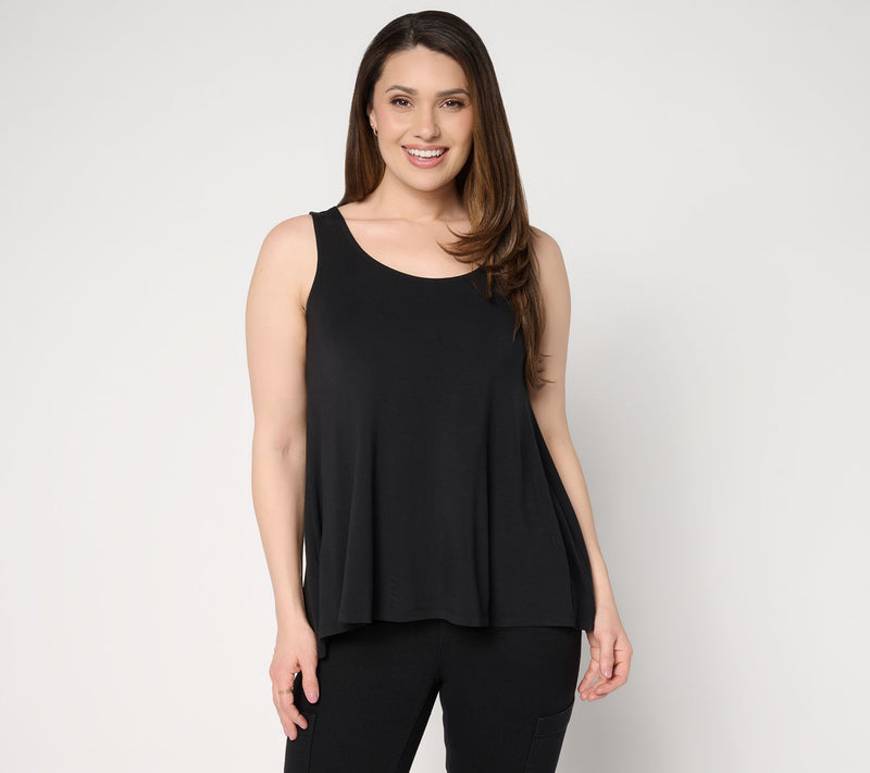 Attitudes by Renee Knit High-Low Sleeveless Top — View 12