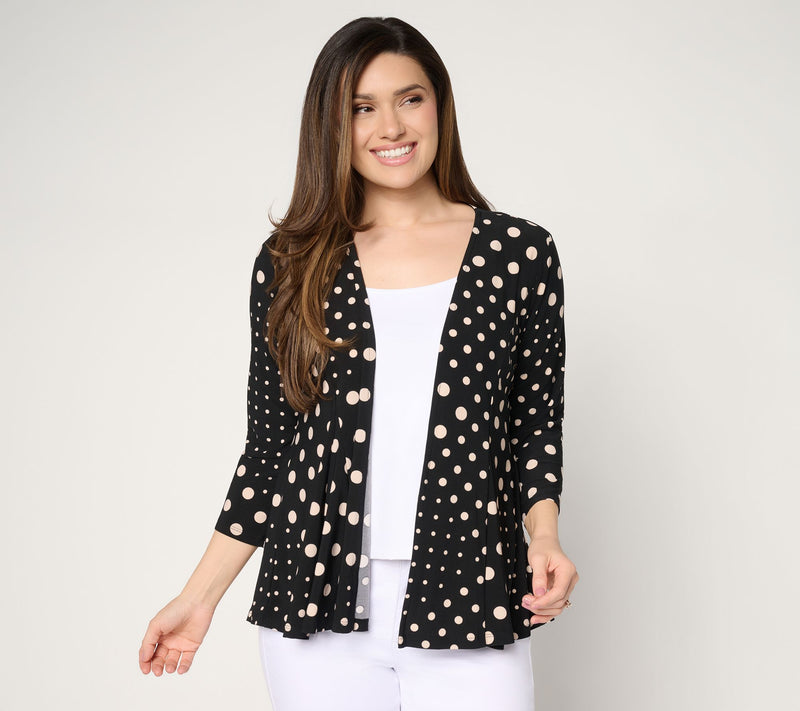 Attitudes by Renee Printed Como Jersey Topper — View 13