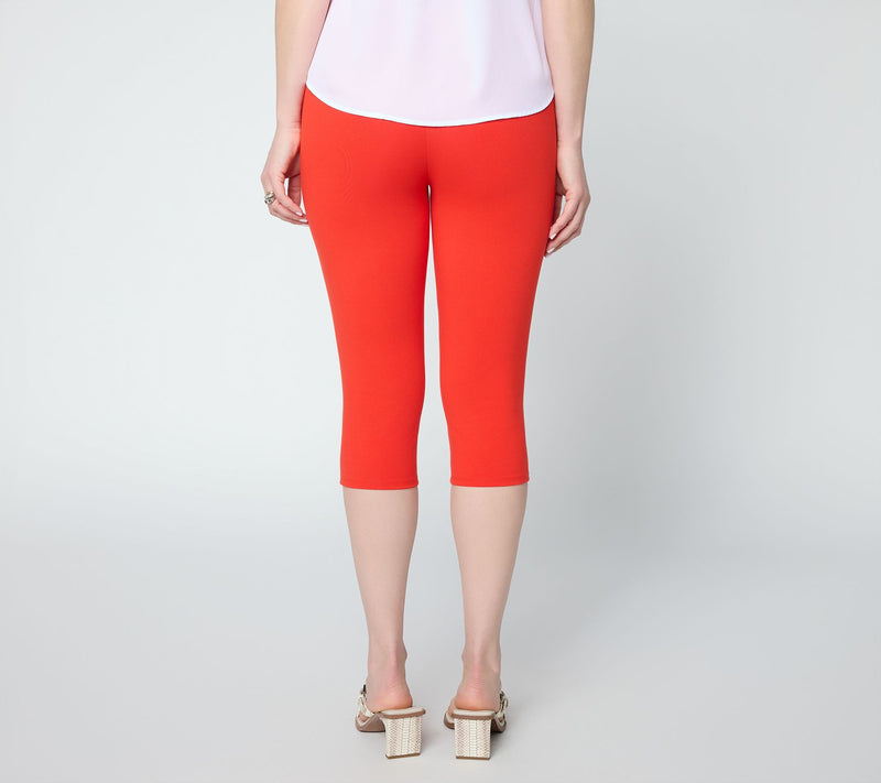Women with Control Regular Cotton Jersey Empower Pedal Pusher — View 4
